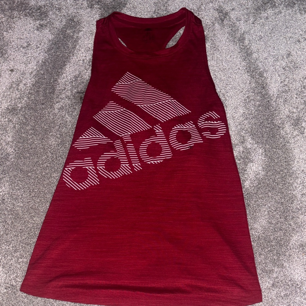 Adidas Burgundy Sleeveless Top